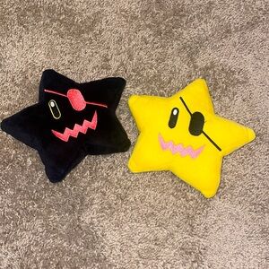 Pirate Star Plushies (Black/Yellow Combo)